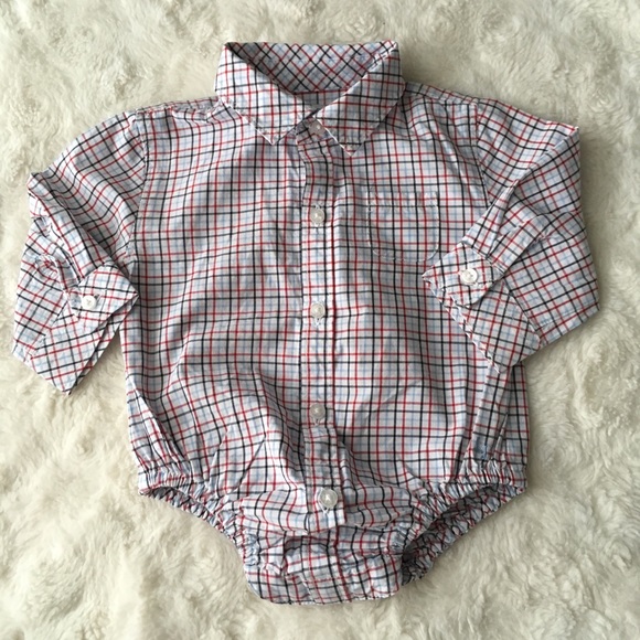 Janie and Jack Set overalls newsboy hat button up - Picture 4 of 6